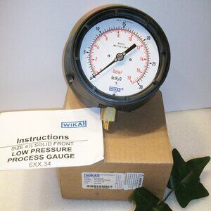 Wika Pressure Gauge #4217098 NEW in BOX 5in 0.25in Npt 0-30in-h2o